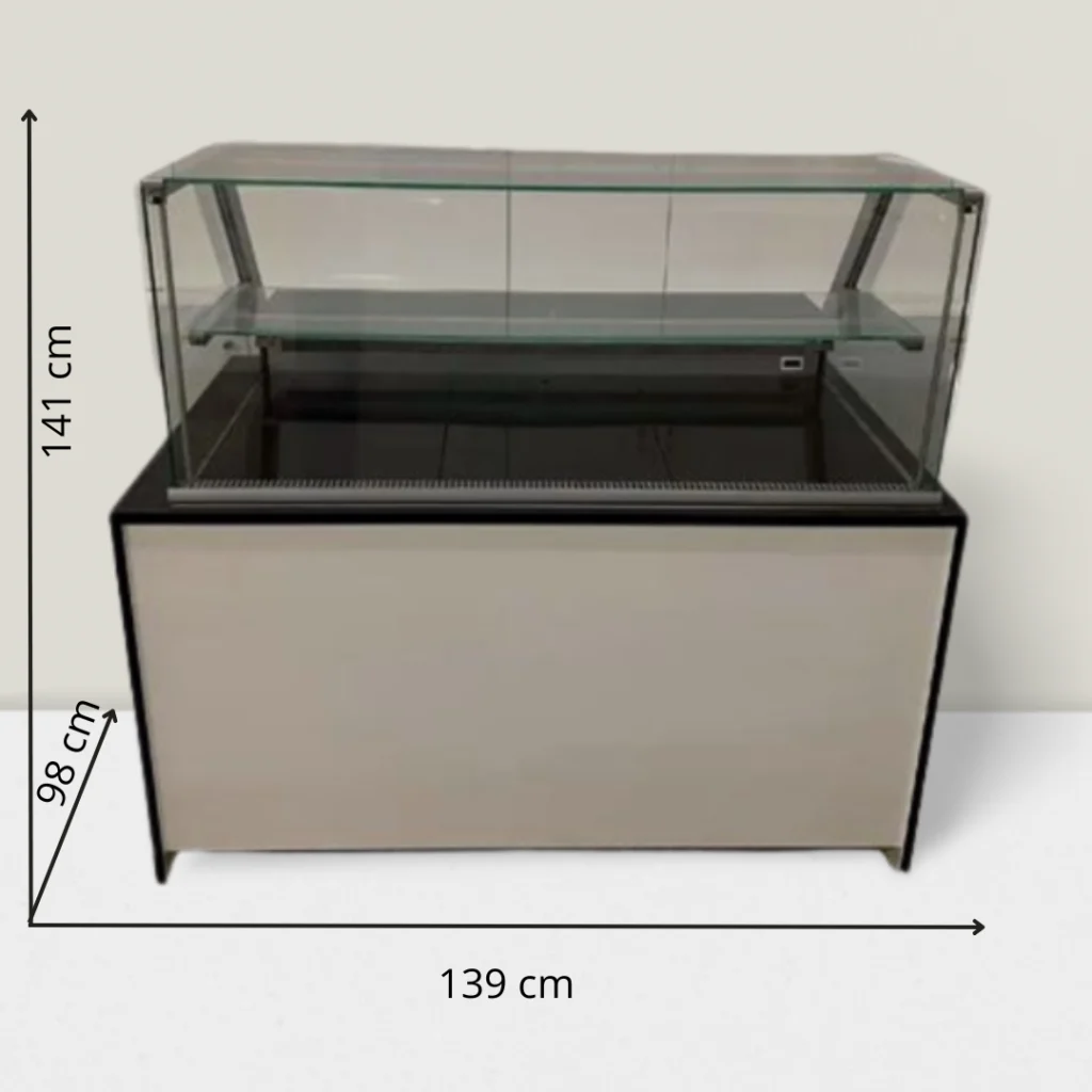 Photo d’une vitrine réfrigérée reconditionnée